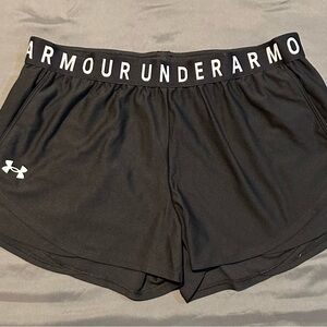 Under Armour Black Athletic Shorts Performance Wear